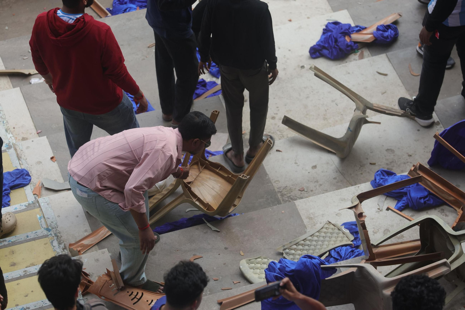 Las fotos de los disturbios por una visita de Leo Messi a Calcuta