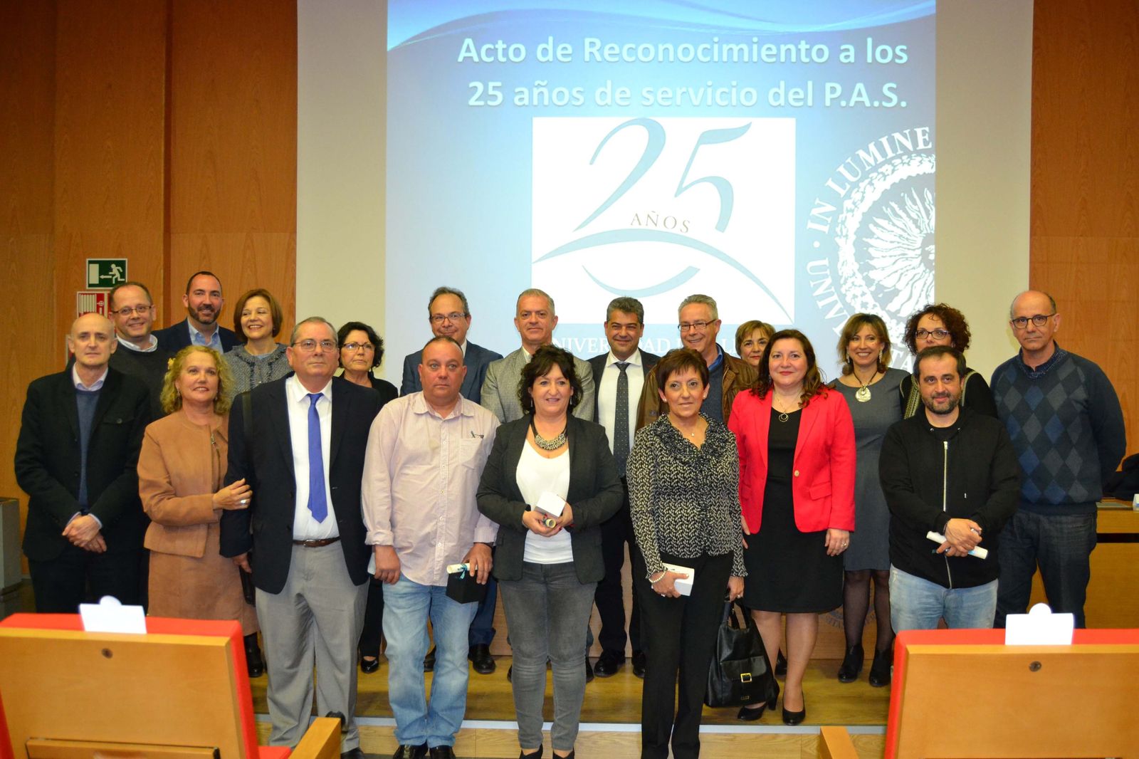 25 años de la plantilla del PAS en la UAL