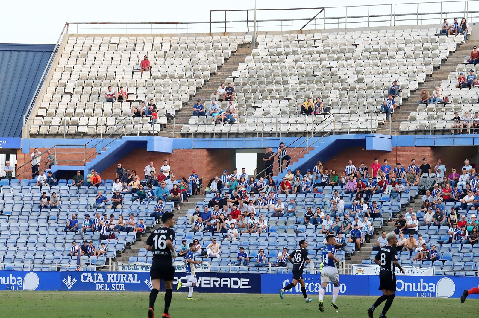 Imágenes del ambiente en el Estadio Nuevo Colombino