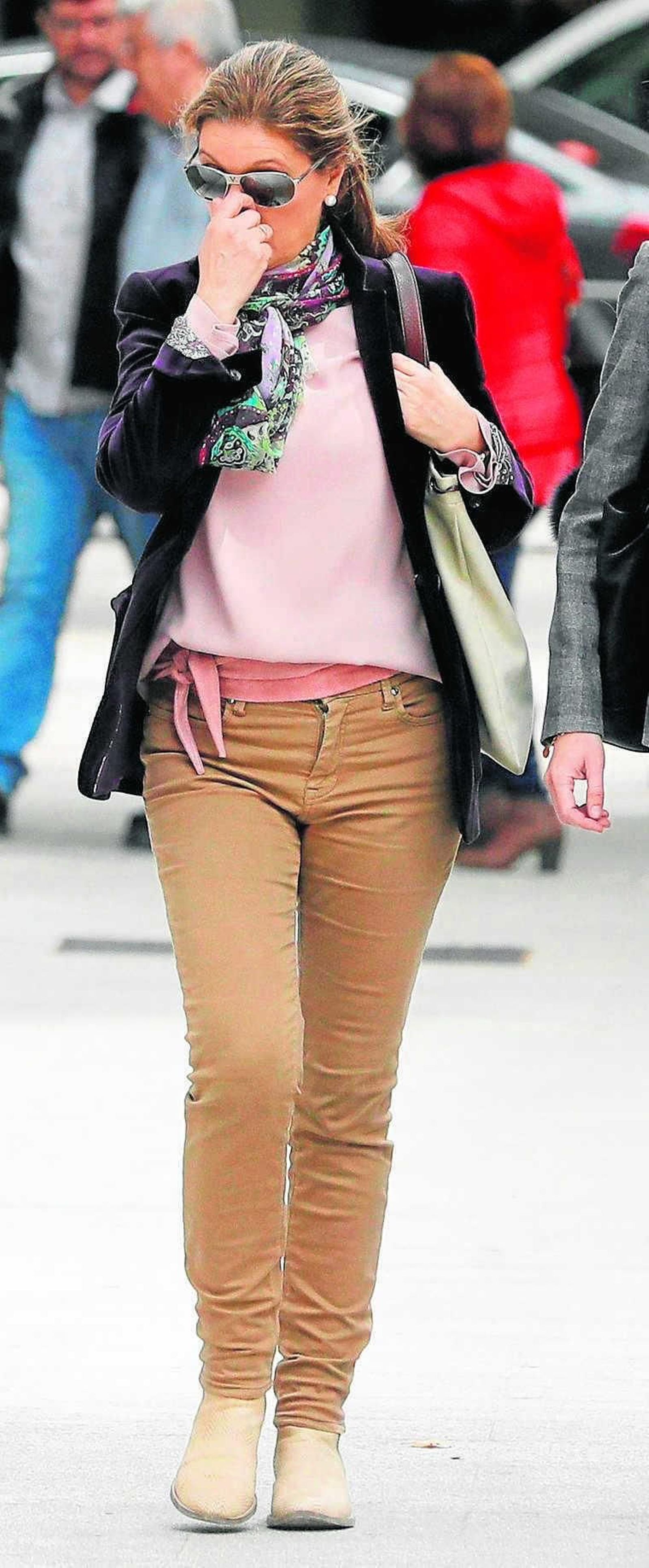 Rosalía Iglesias, esposa de Luis Bárcenas, ayer en Madrid.