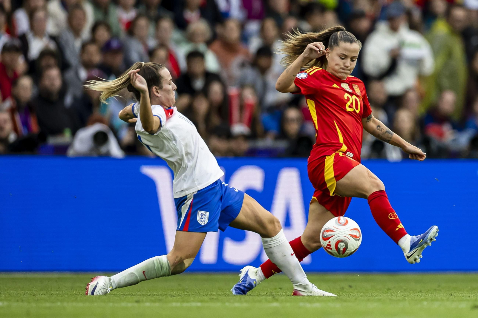 Las mejores imágenes de la final España - Inglaterra de la Eurocopa femenina