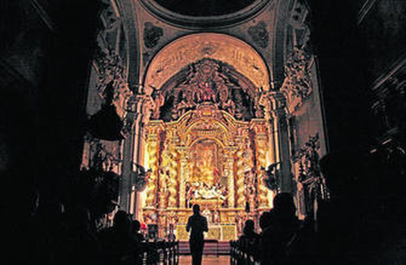 Imagen del retablo mayor del Hospital de la Caridad.
