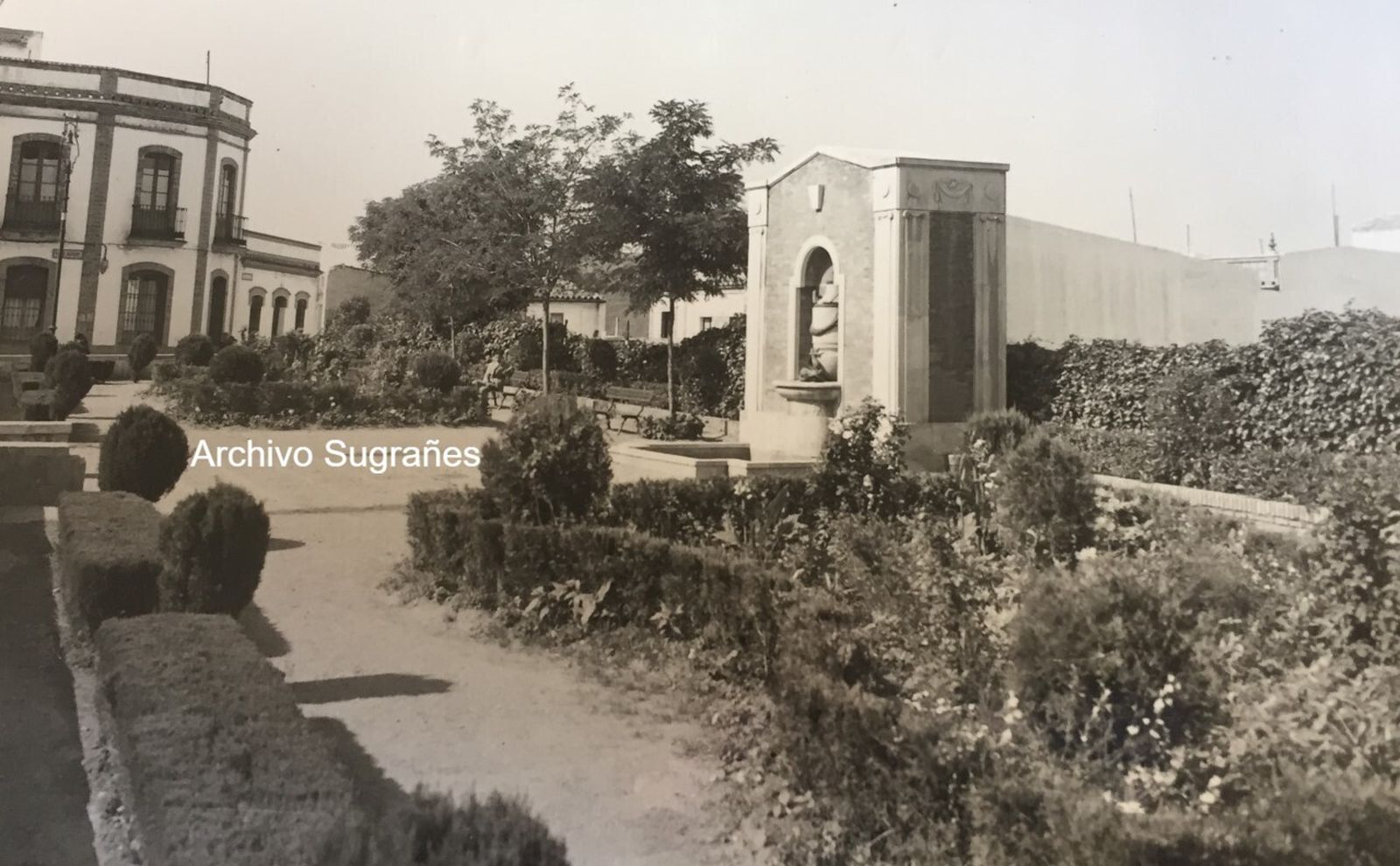 La Plaza del Piojito en los años cincuenta del siglo pasado.
