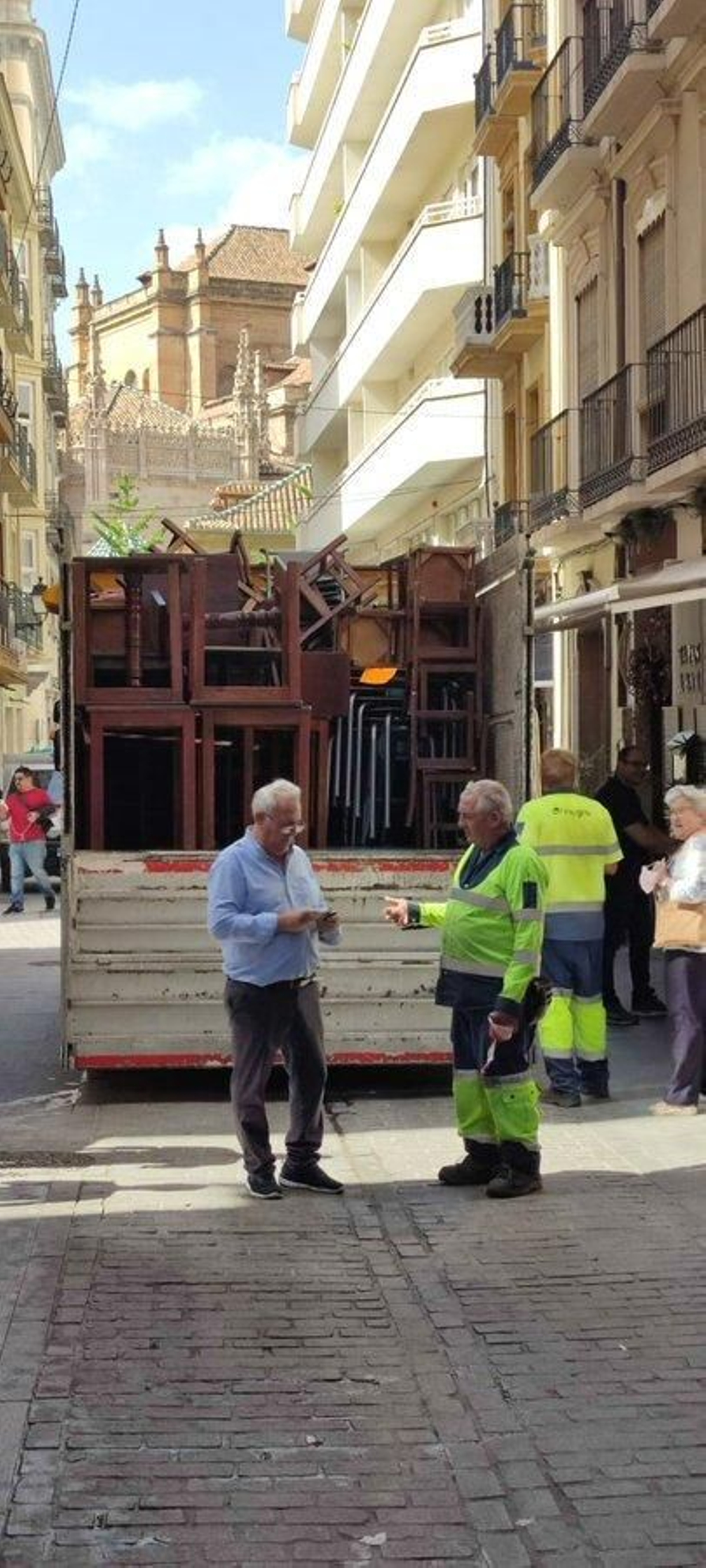 Hace unas semanas hubo una retirada en la zona de Plaza Nueva.