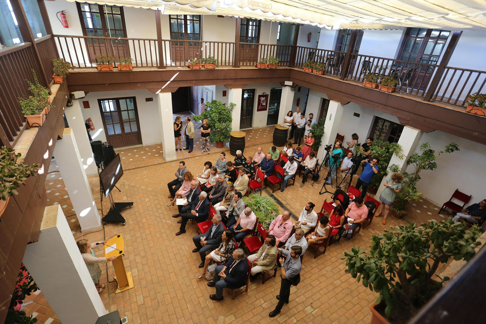 Un momento de la presentación del proyecto del Museo del Flamenco de Andalucía en julio