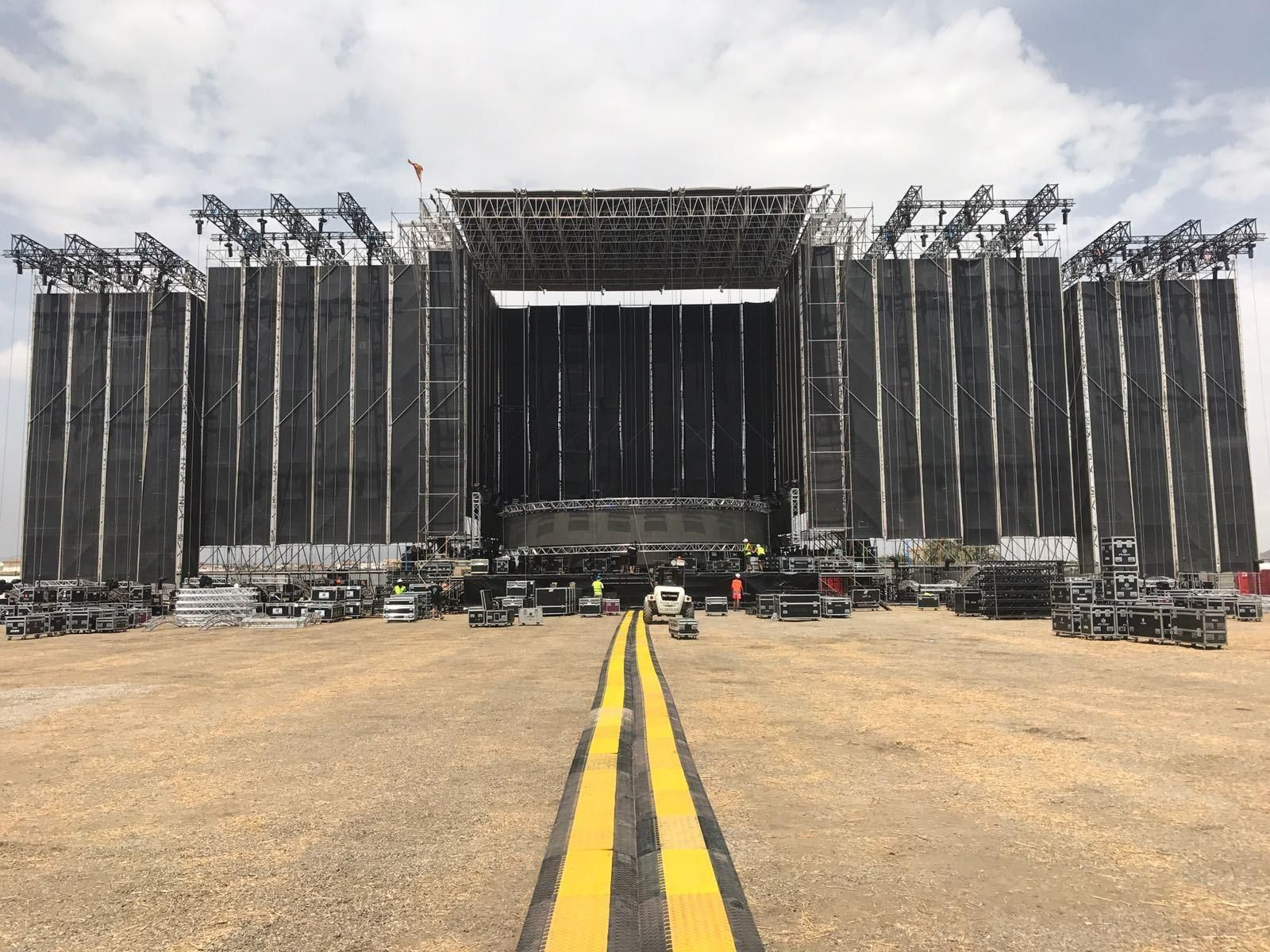 Plano general de la zona de acampada y del Festival Dreambeach Villaricos.