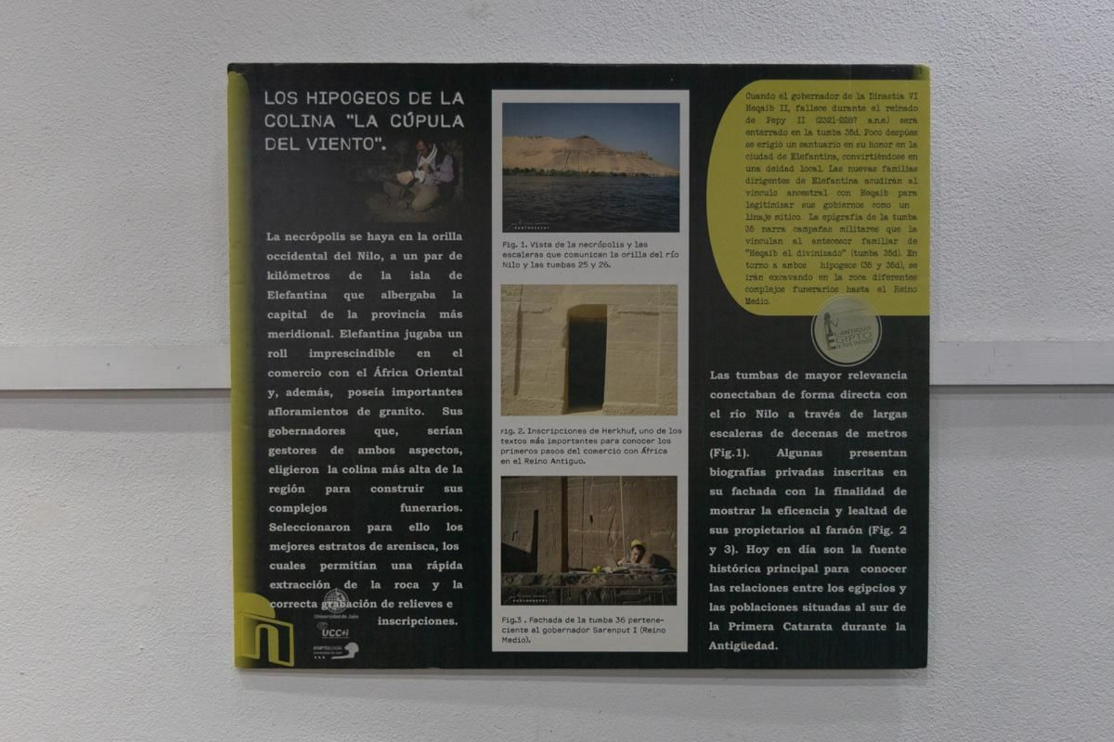 El trabajo arqueológico de la UJA en Egipto se muestra al público en esta exposición interactiva FOTOGALERIA