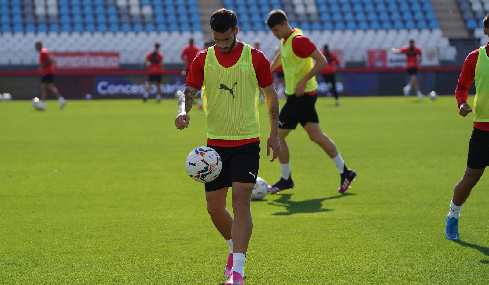 Entrenamiento del Almería, viernes 30
