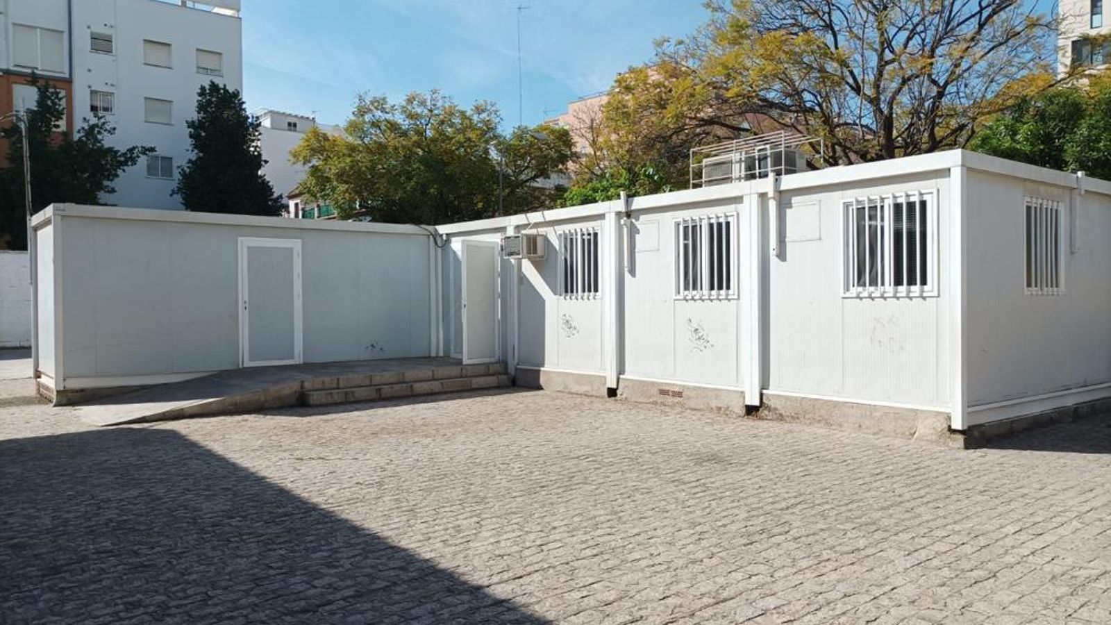 Las caracolas que acogen el comedor del CEIP Valdés Leal.