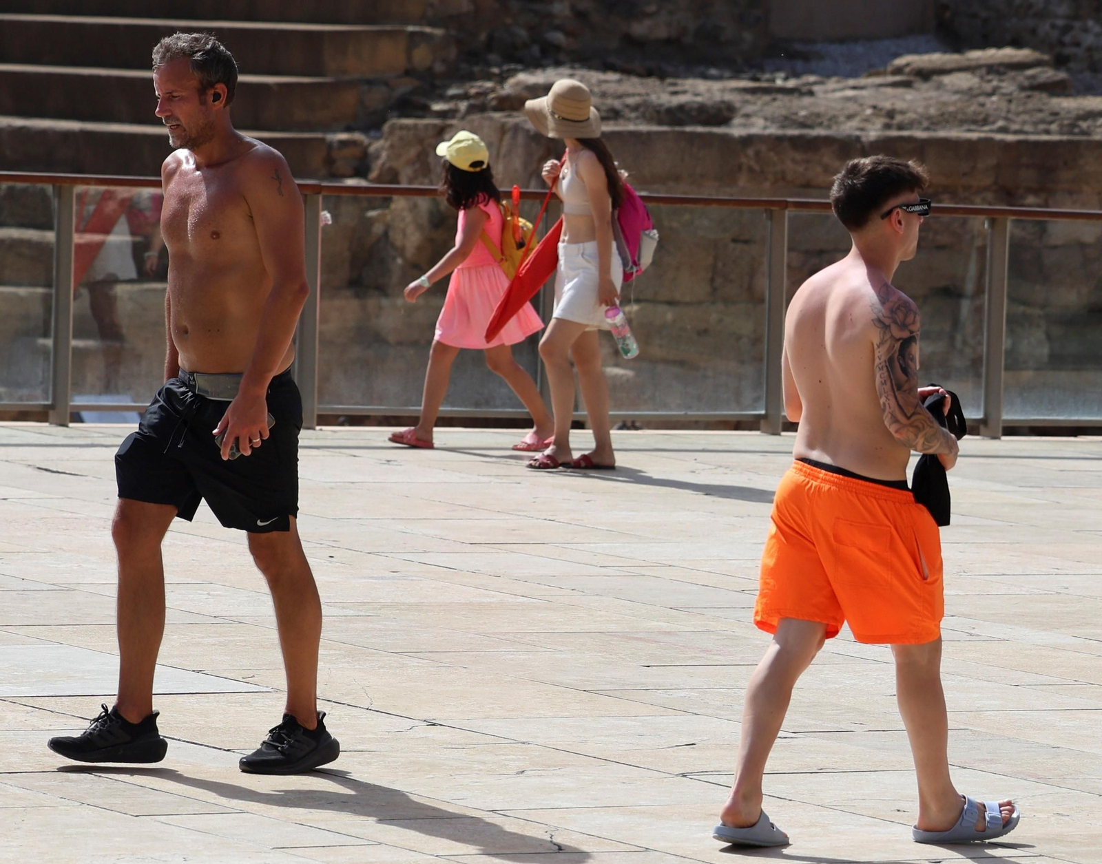 Así se combate el calor en Málaga el primer día de agosto