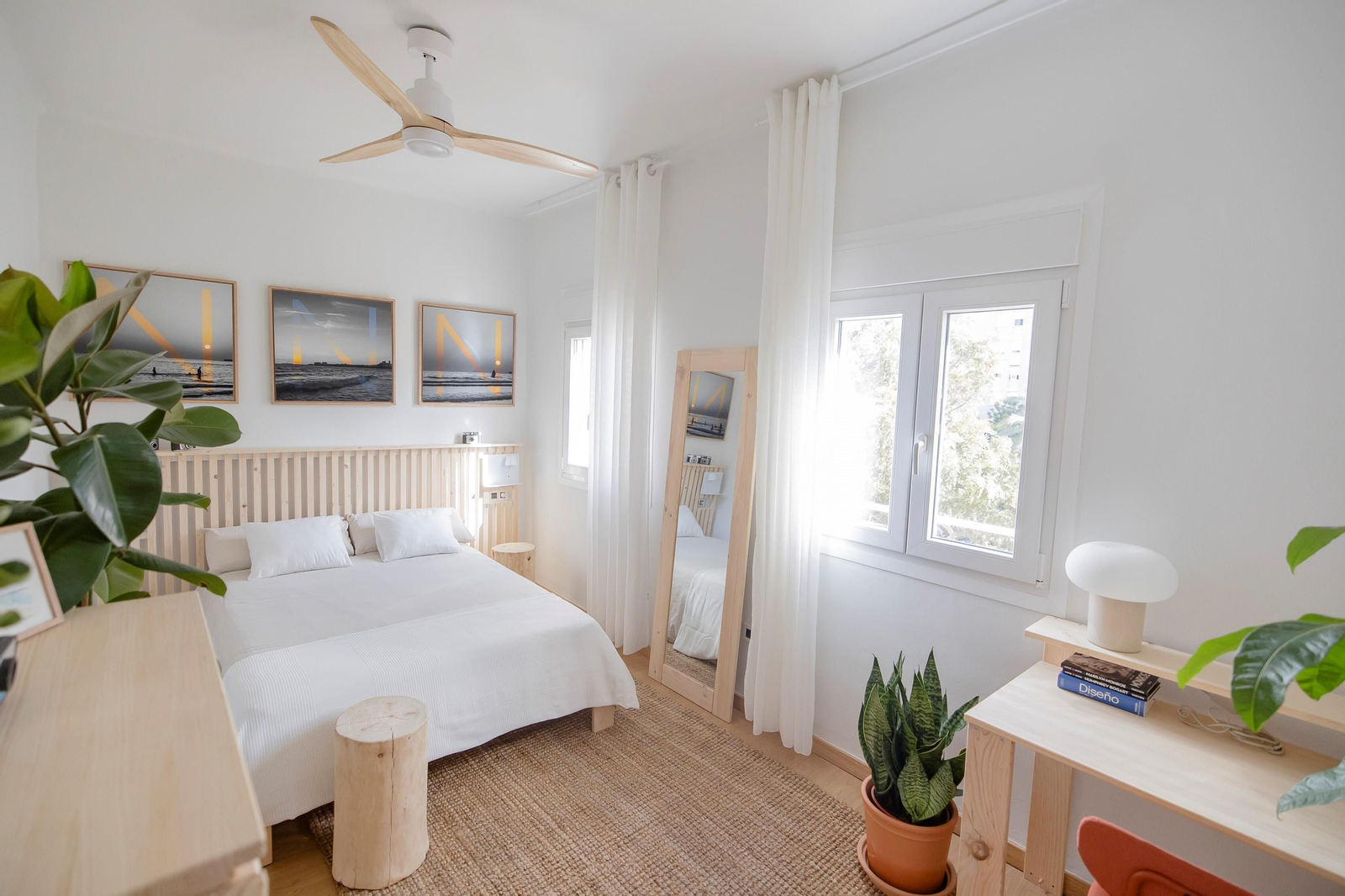 La habitación renovada en Cádiz.