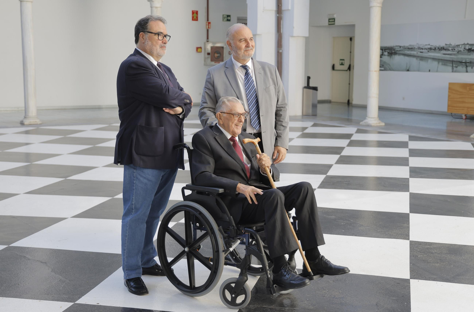 Jesús Martín Cartaya con Álvaro Pastor y Pepe Morán.