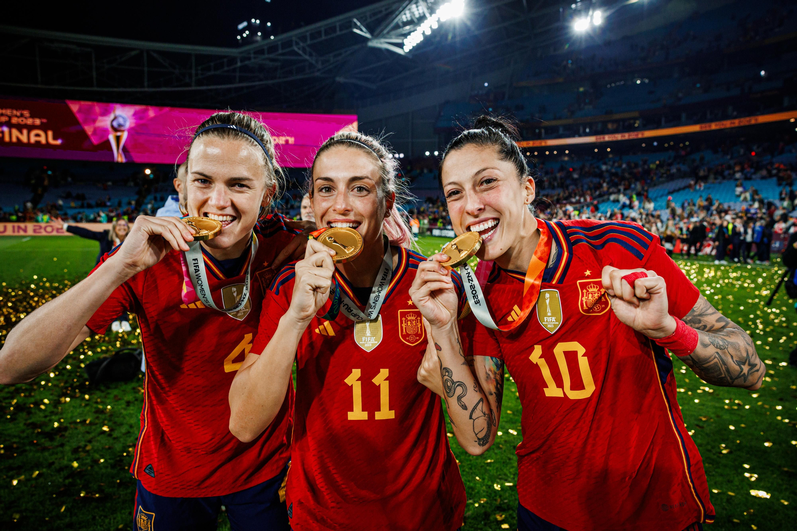 Las fotos de la celebración del título mundial de España