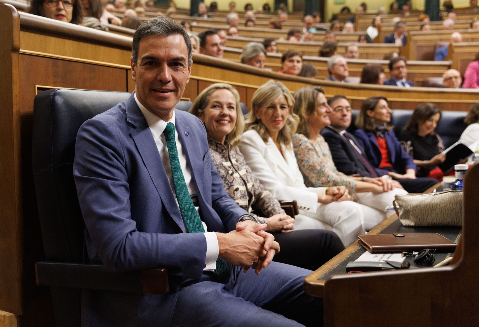 Pedro Sánchez, este miércoles en el Congreso.