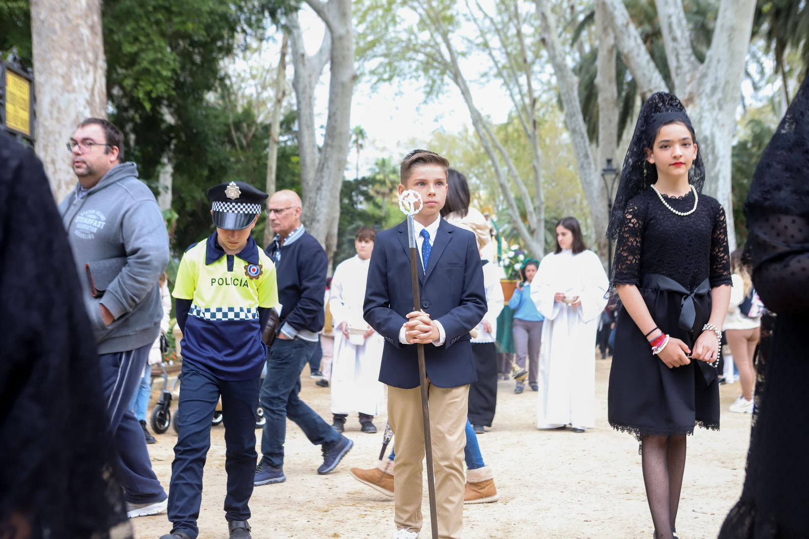Fotos de la procesión infantil del colegio Nuestra Señora de los Milagros de Algeciras