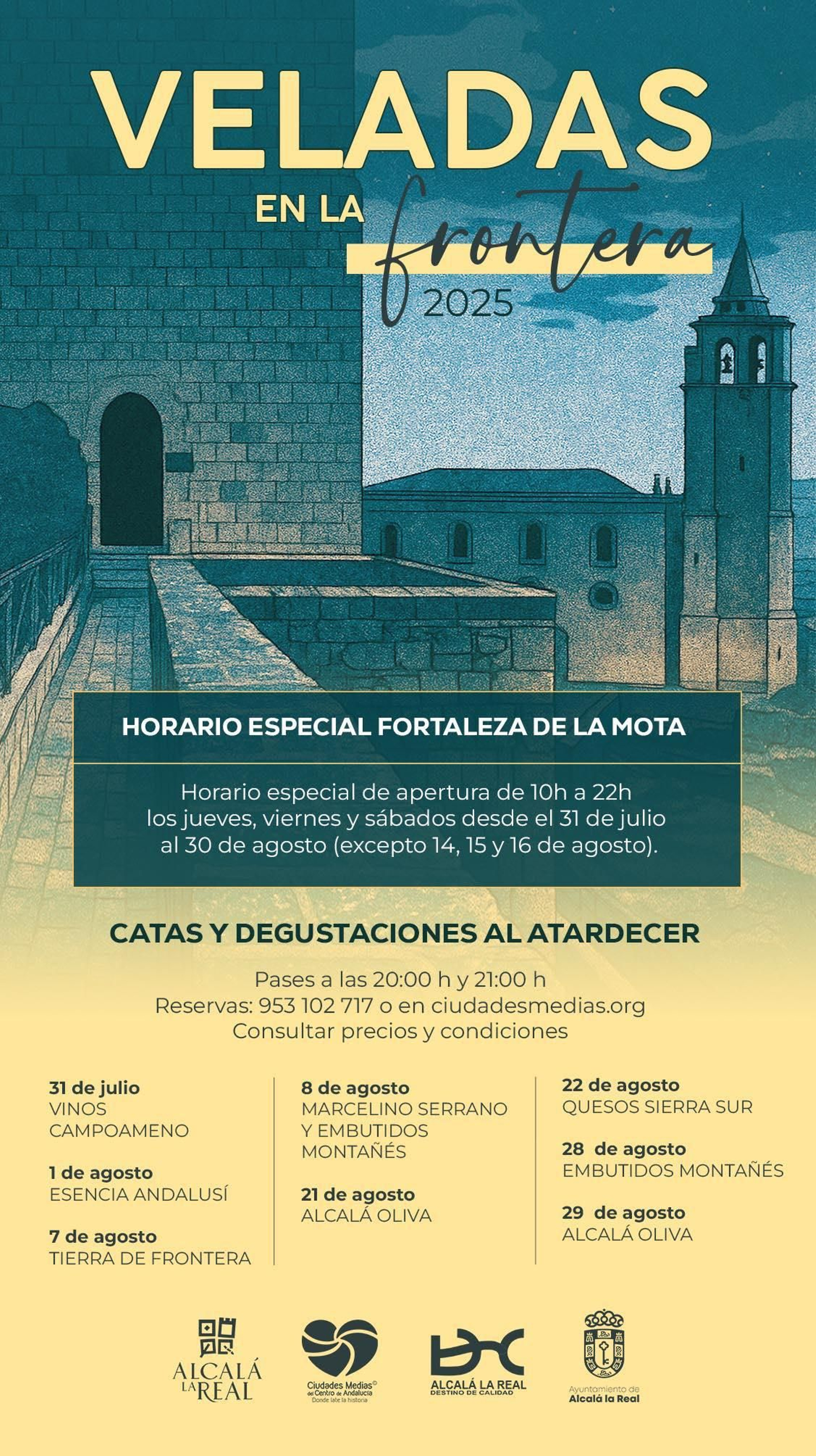 Cartel de las 'Veladas en la Frontera' 2025 de Alcalá la Real.