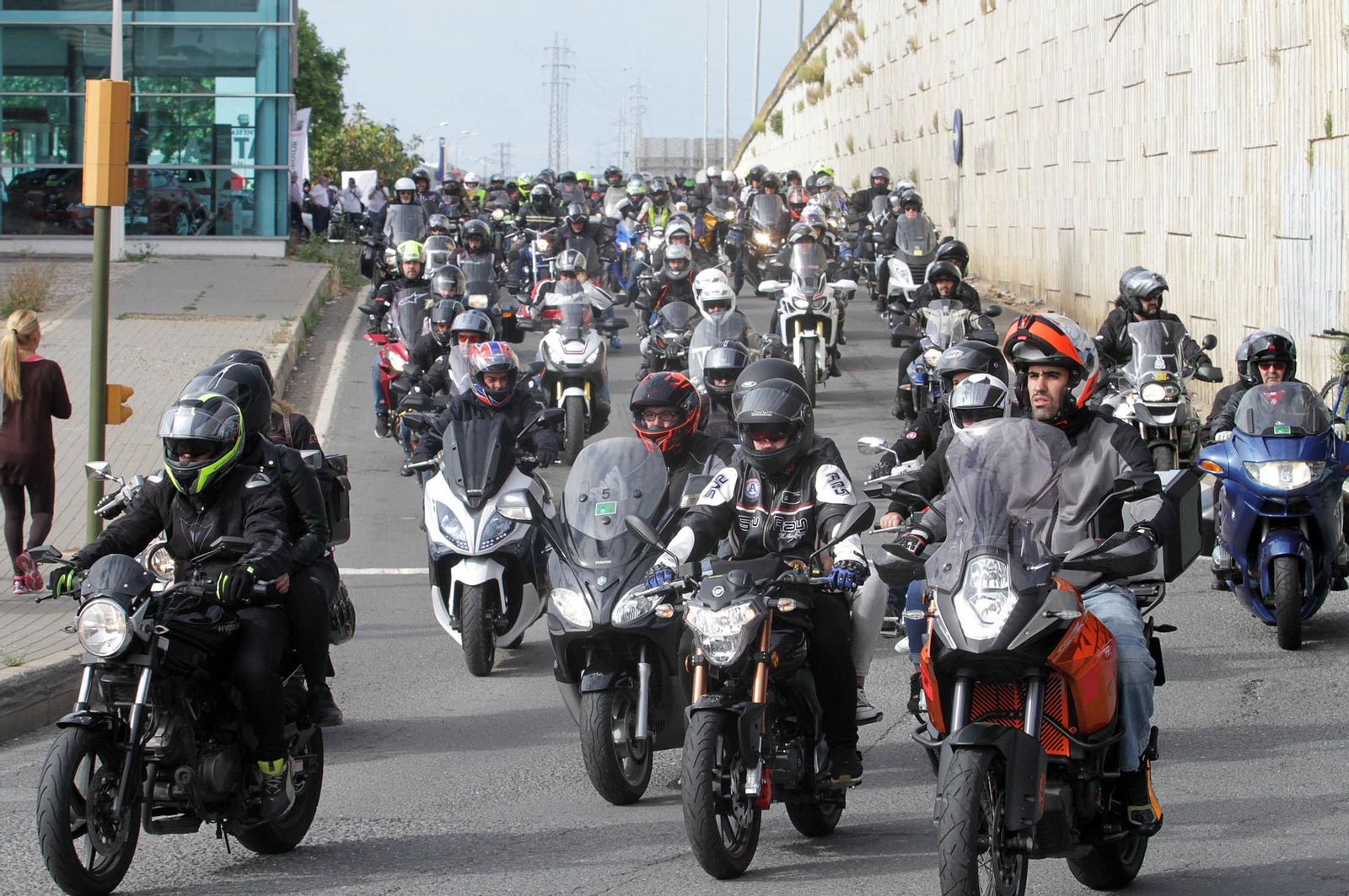 Imágenes  de la II Ruta Solidaria en Moto organizada por CSIF en beneficio de Cruz Roja