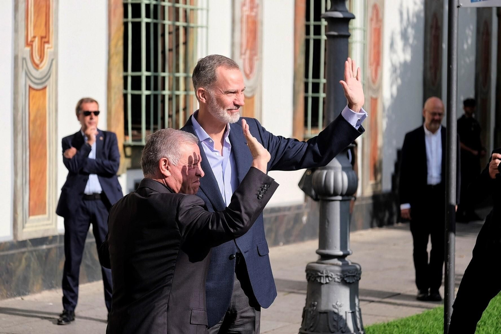 El recibimiento del Rey Felipe VI a los jefes de estado que participan en el Proceso de Áqaba en Córdoba, en fotos