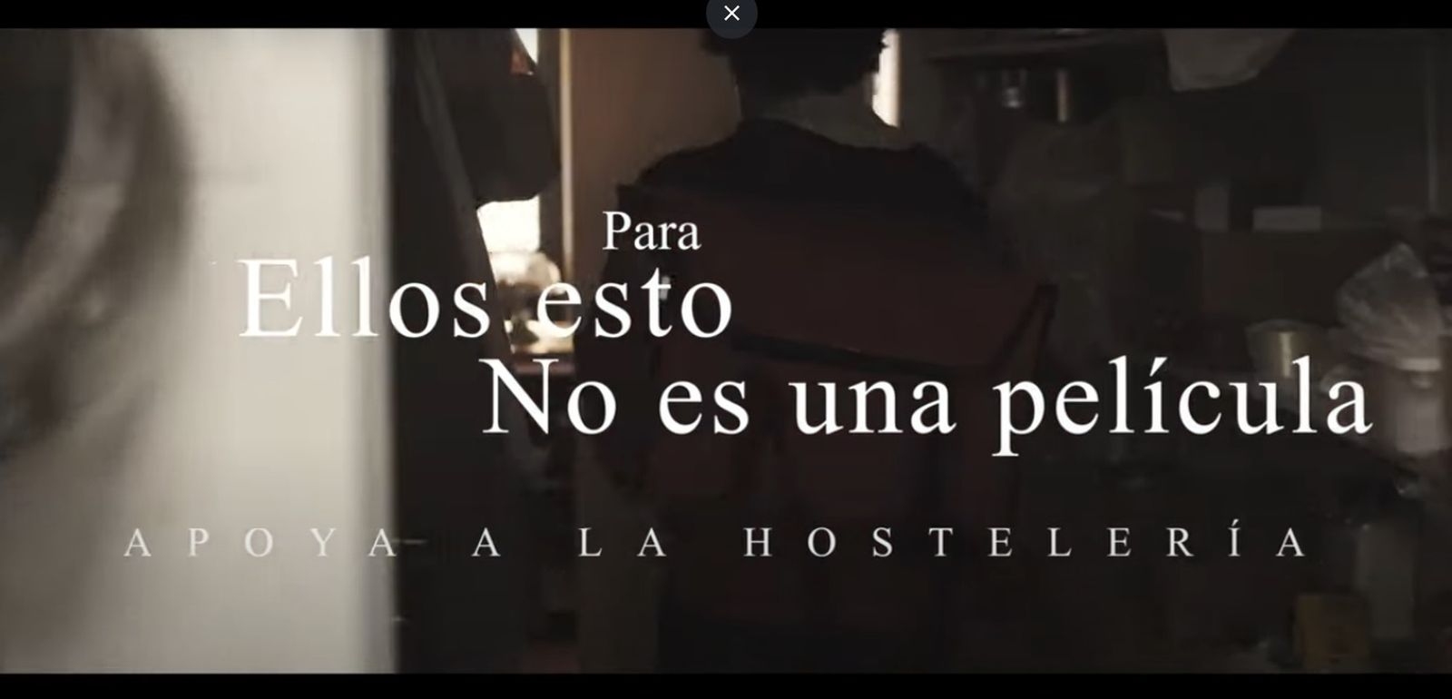 Captura del vídeo realizado para apoyar a la hostelería jerezana.