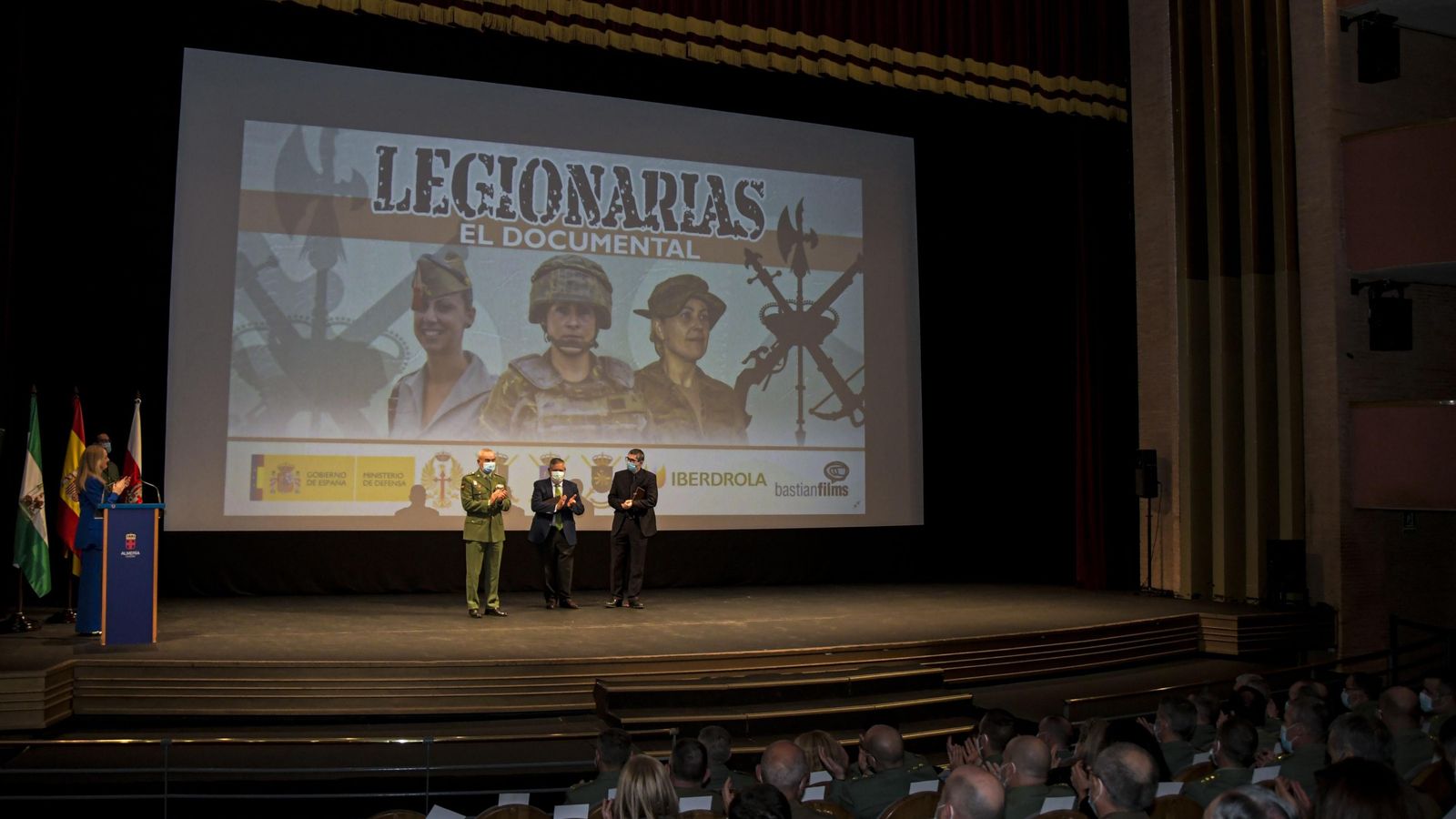 El general Melchor Marín Elvira participó en la proyección del documental
