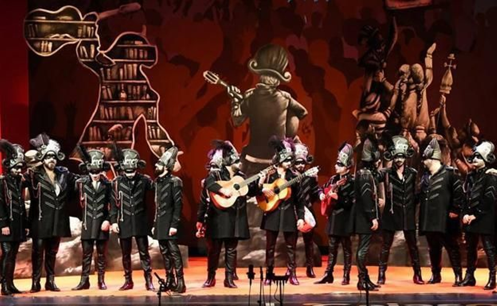 Actuación de La eterna banda del Capitán Veneno.