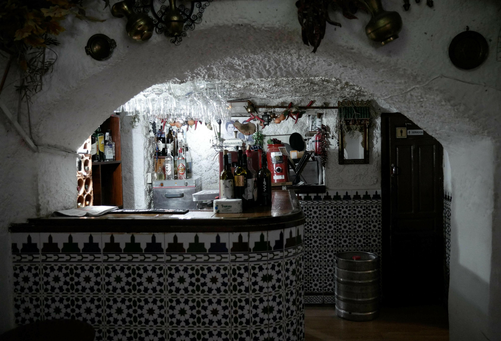 Interior de la cueva del Bar Pibe