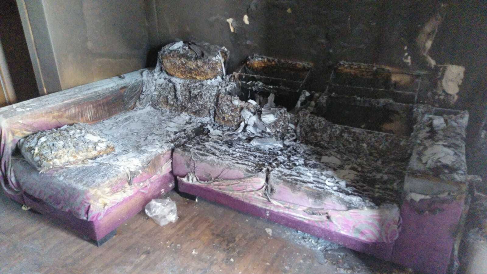 Zona afectada de la vivienda