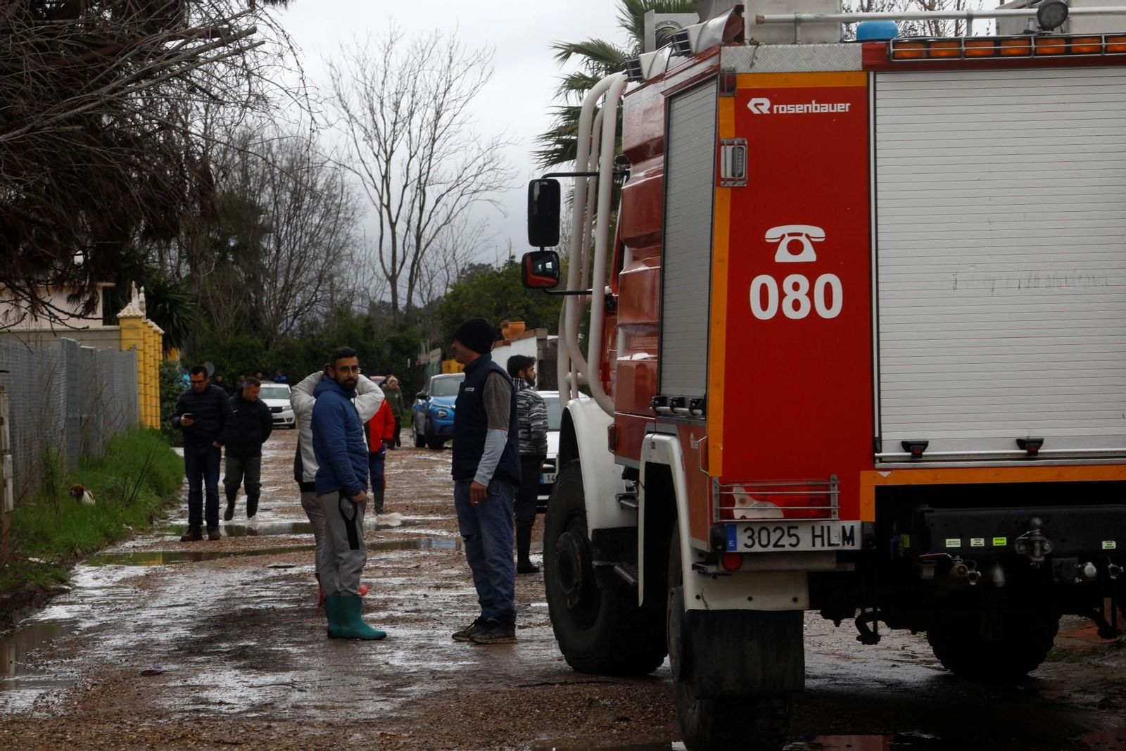 Las imágenes de las parcelaciones inundadas por la crecida del río Guadalquivir