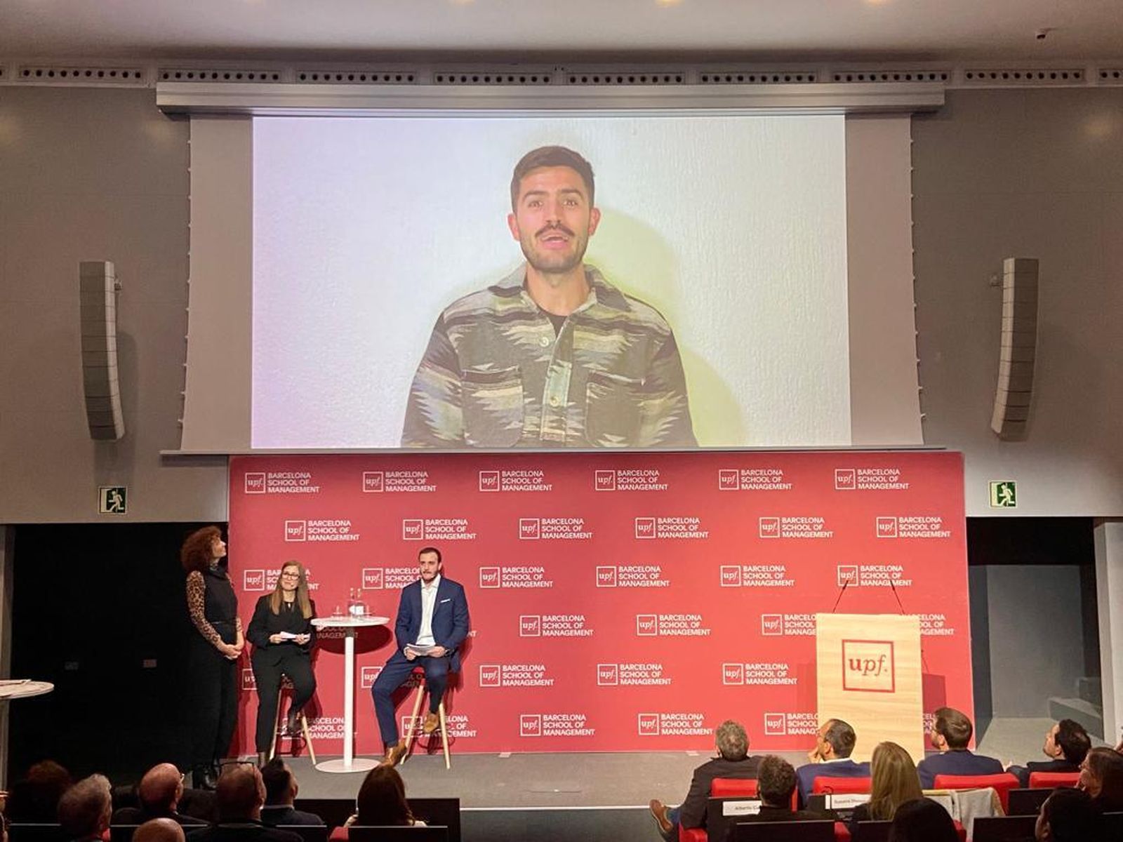 Emilio Valenzuela en el vídeo emitido durante la ceremonia de entrega de los premios.