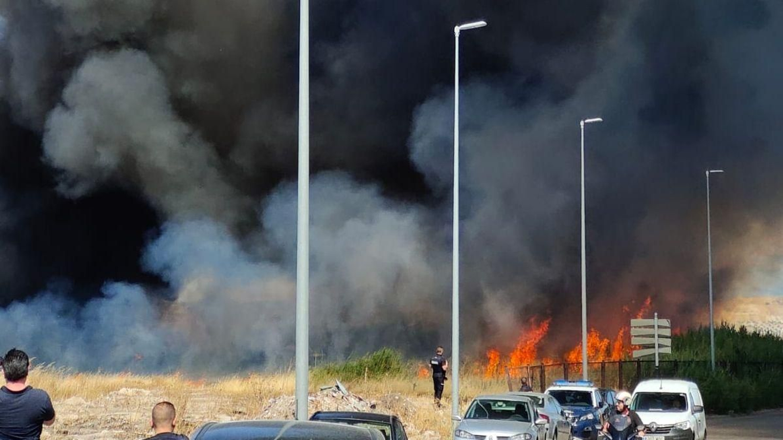 Imágenes del incendio.