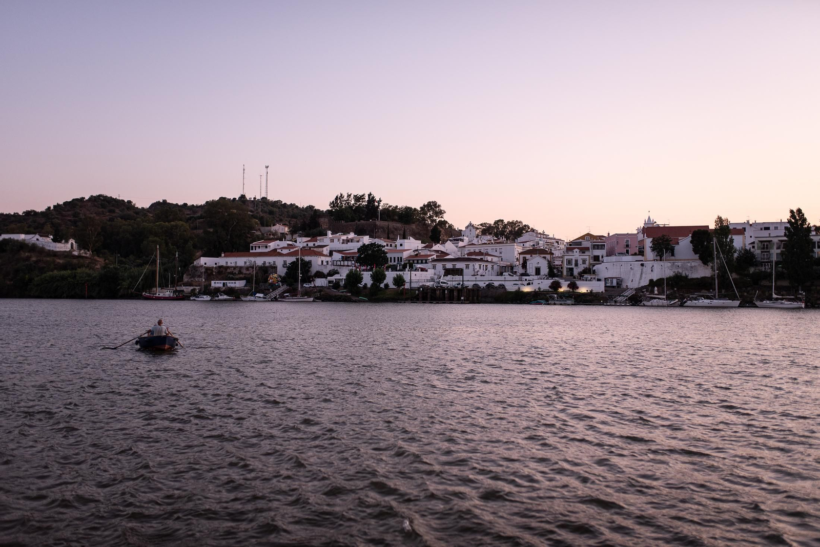 Una puesta de sol desde Sanlúcar de Guadiana