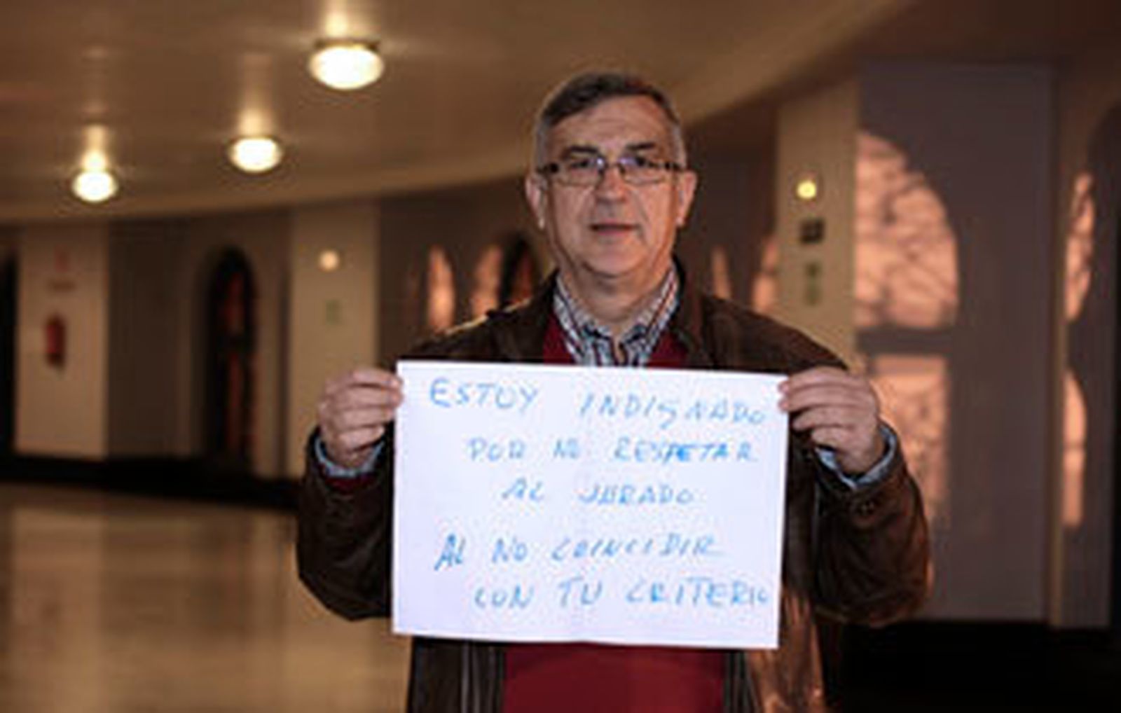 "Me indigna la falta de tolerancia con el jurado"