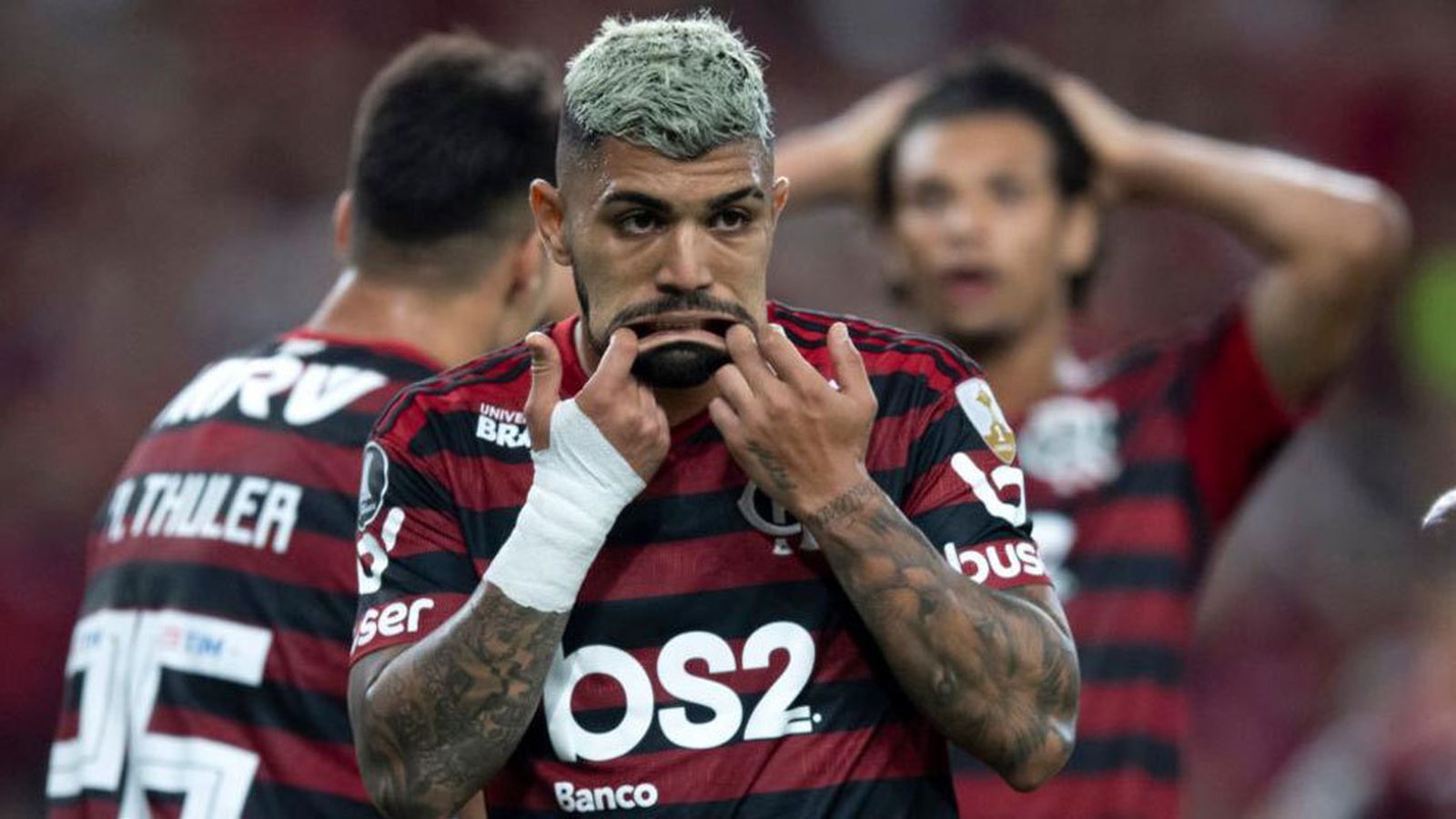Gabigol, en un partido con su equipo