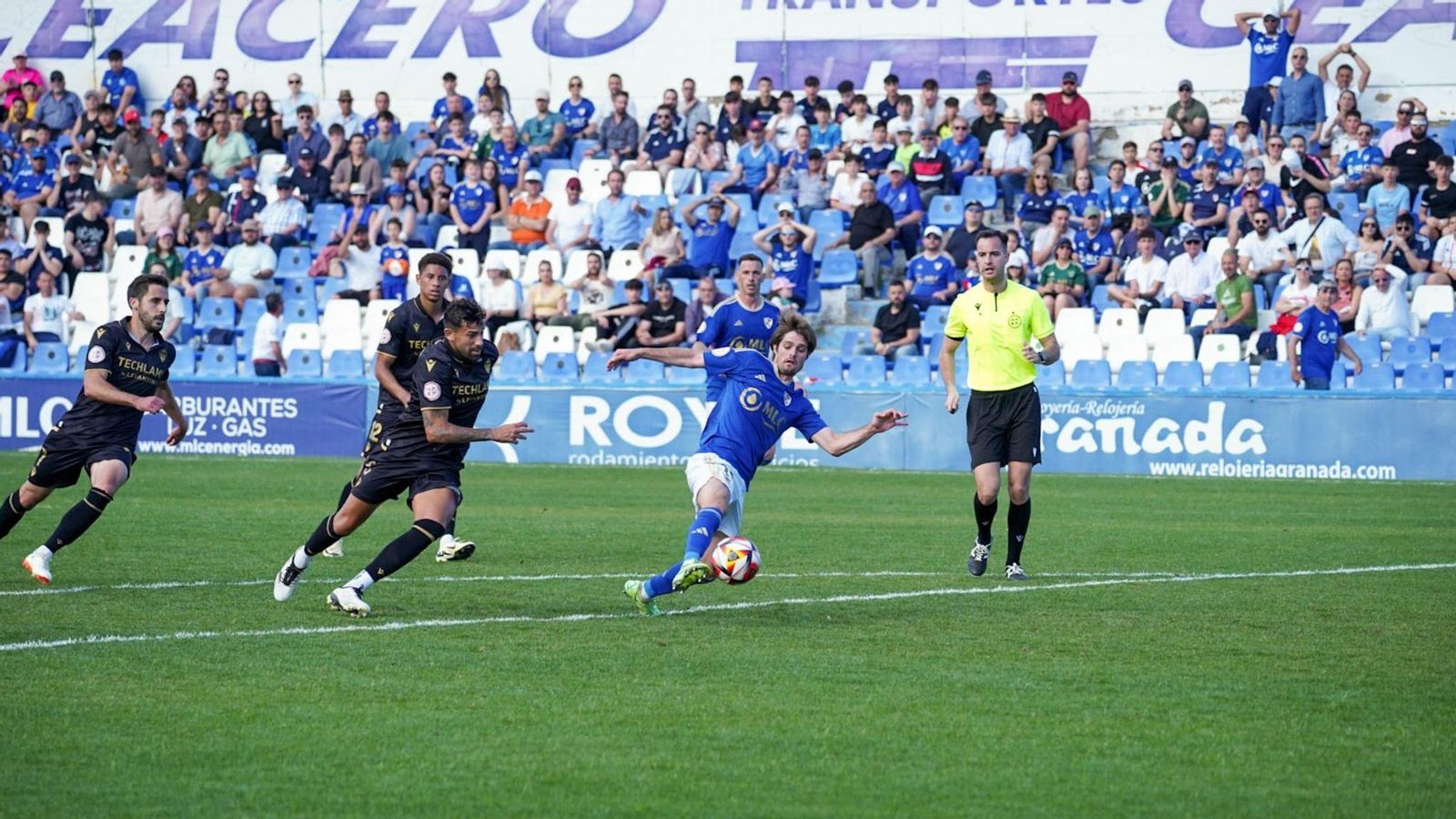 Javi Duarte, en una acción durante esta temporada.