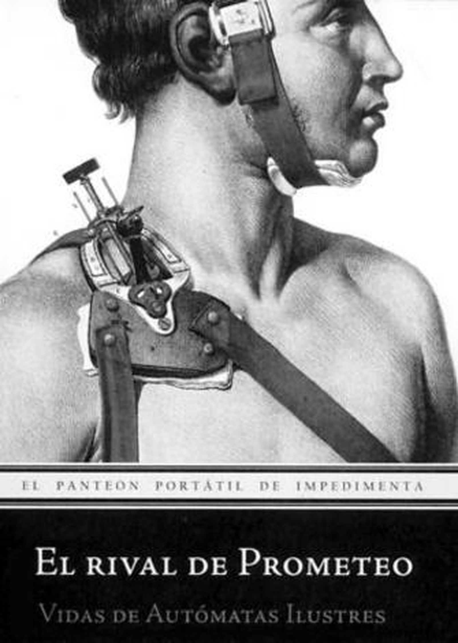 Portada del libro, sobre una antigua lámina de anatomía.
