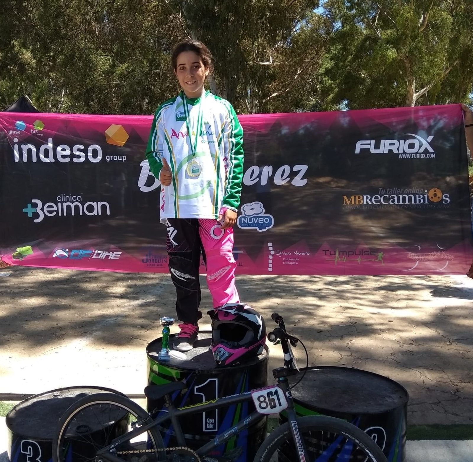 Alba Fernández, en lo más alto