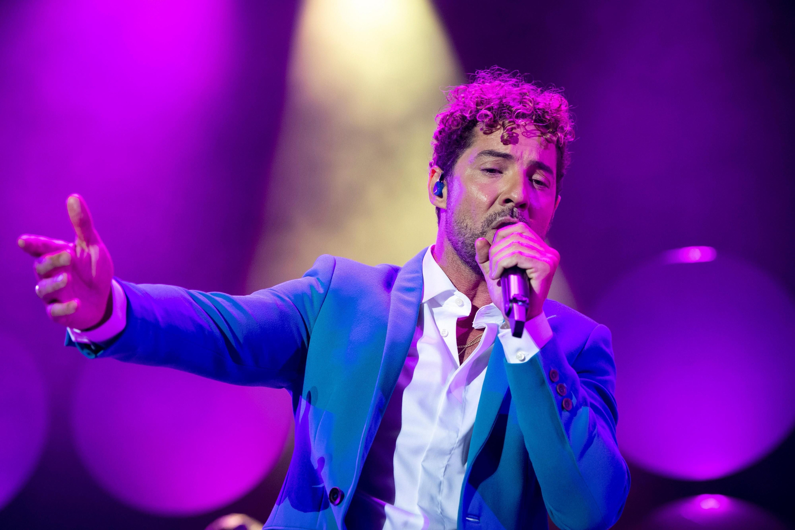 David Bisbal en uno de sus últimos conciertos.