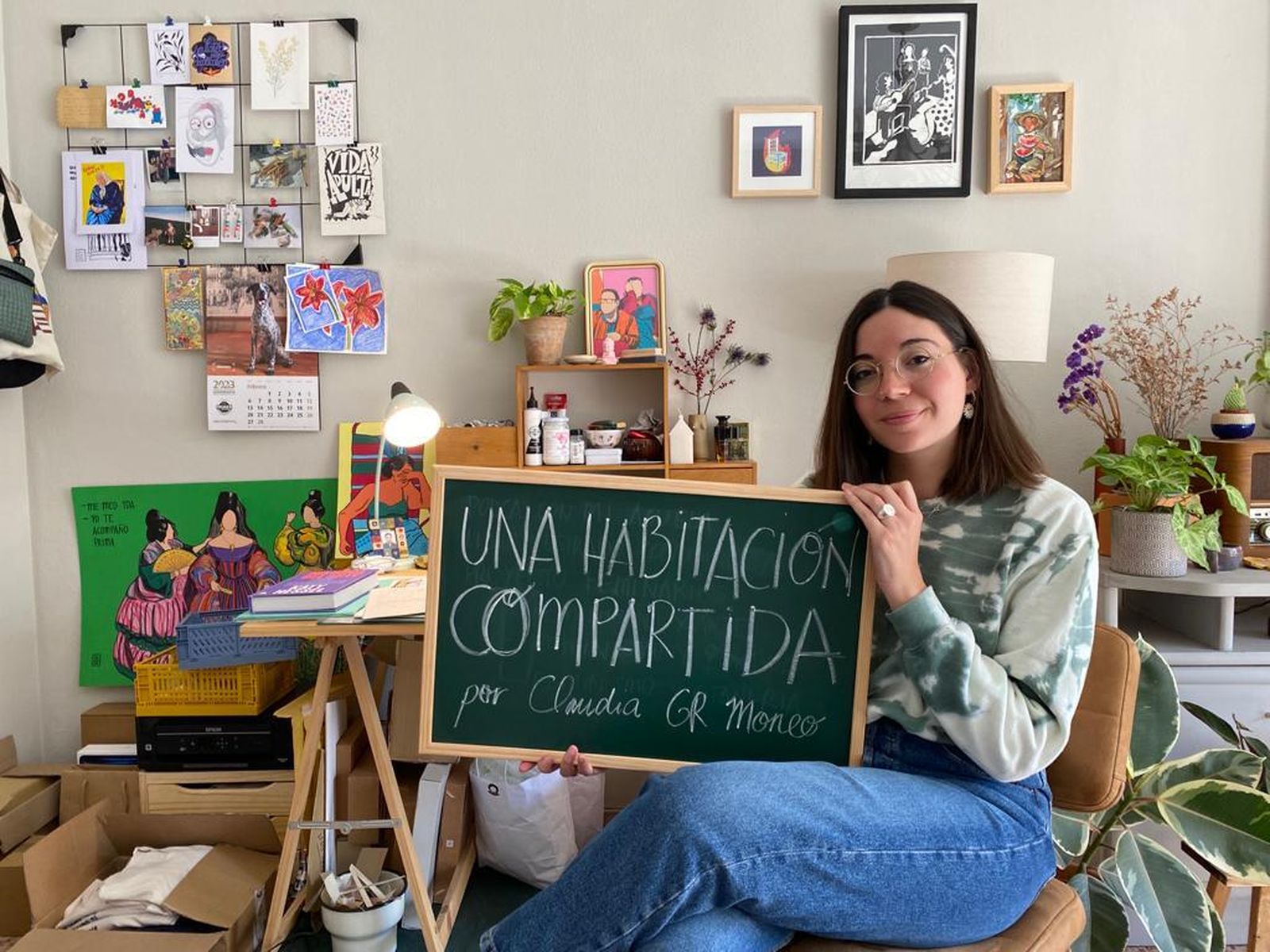 La periodista y artista Claudia G. R. Moneo.