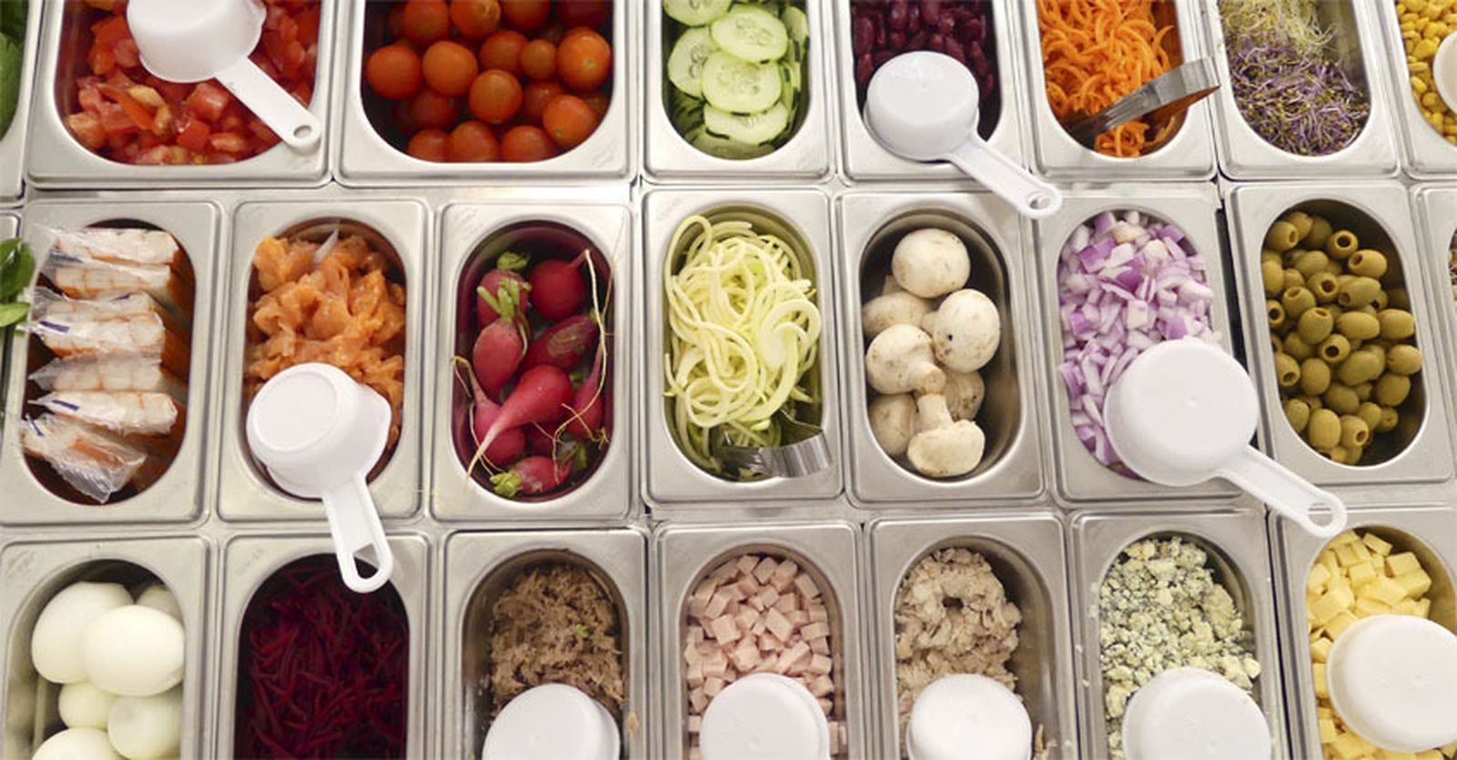 Expositor de ensaladas