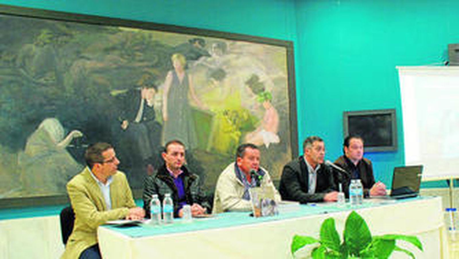Juan Manuel Martín Robles junto a Guillermo Casquet, Luis Segura, Antonio Ramón Salas y Antonio M. Pascual.