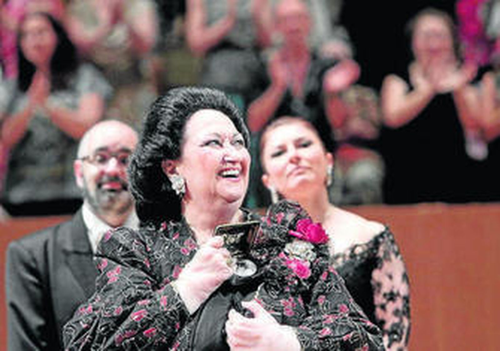 Montserrat Caballé con su hija