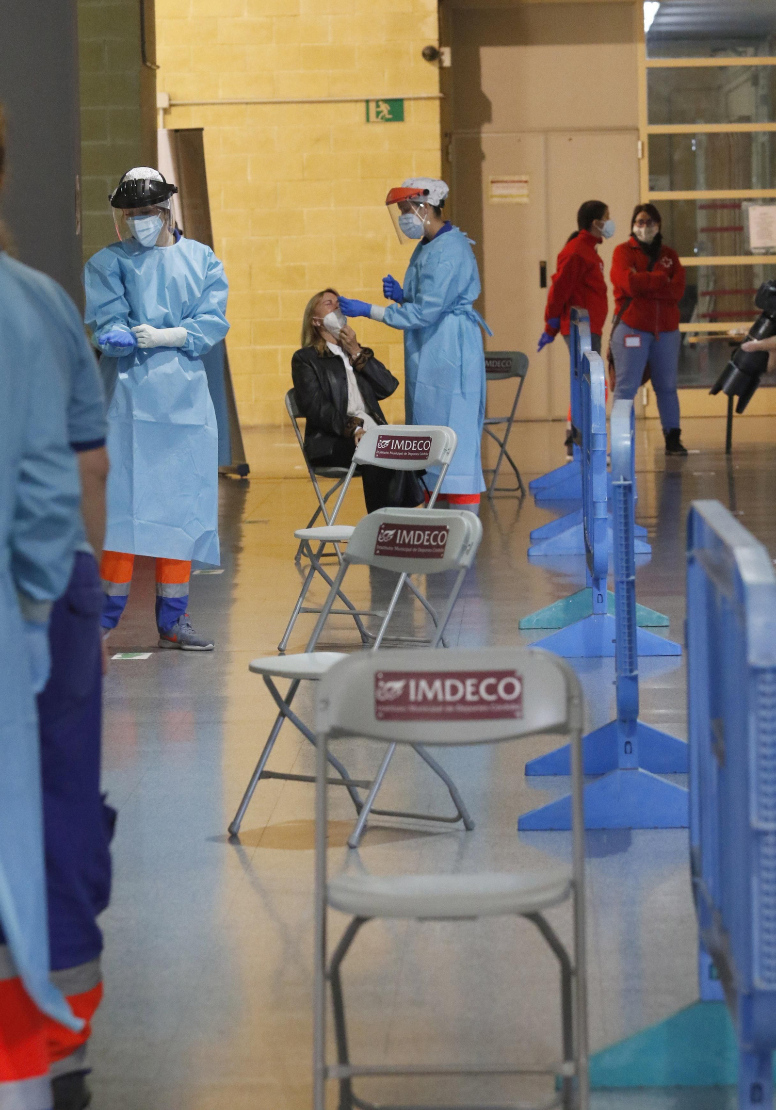 Las fotos del cribado en Vista Alegre