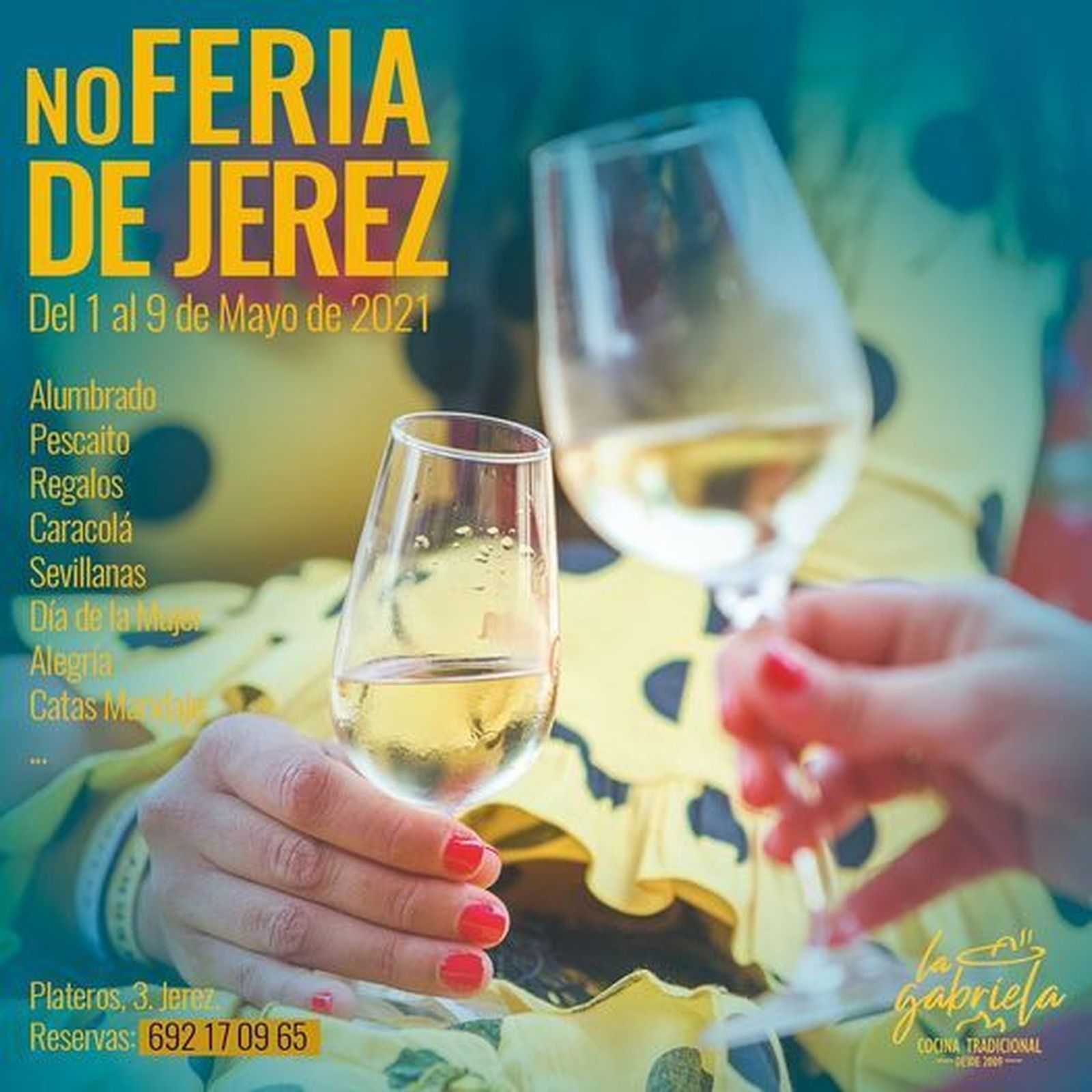 Cartel de la 'No Feria de Jerez' de La Gabriela.