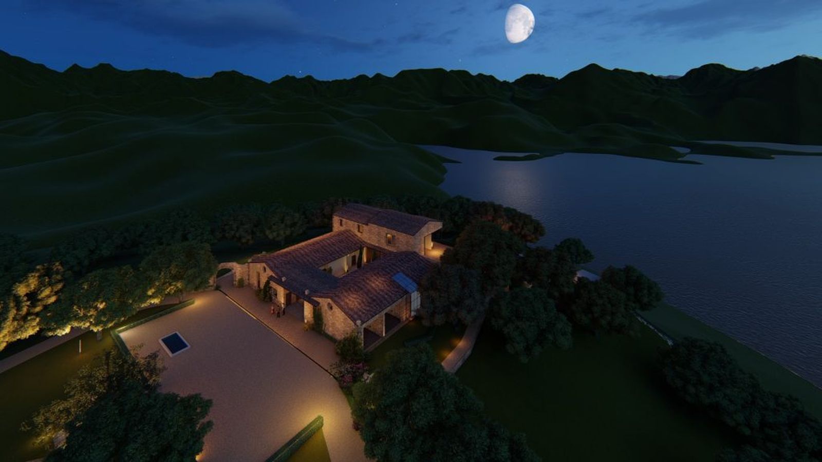 Vistas al embalse de Tentudía.