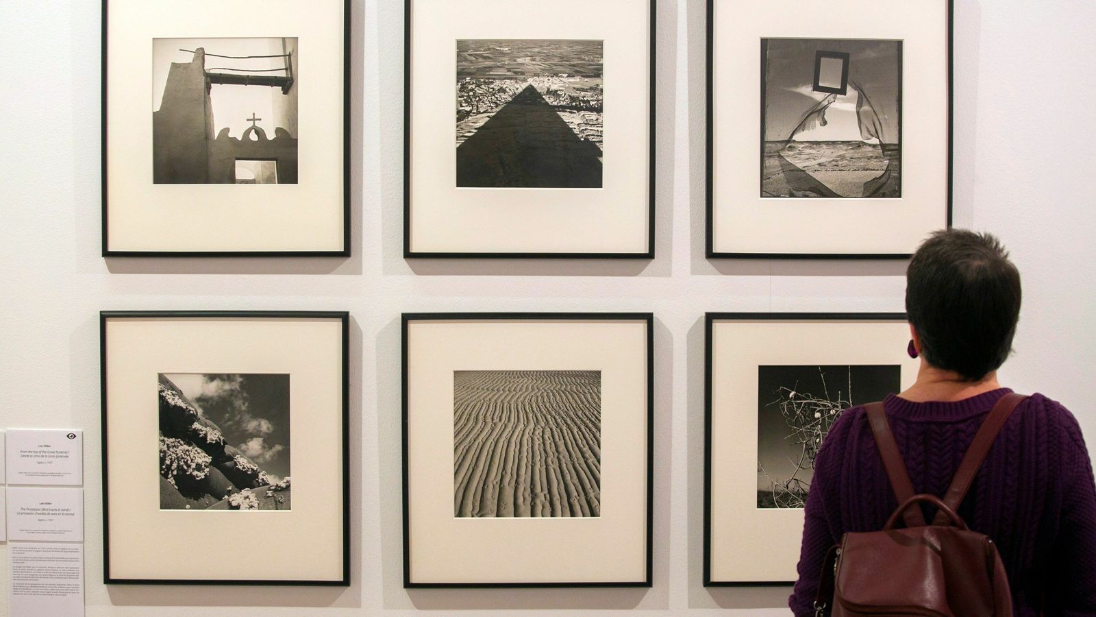 Algunas fotografías de Lee Miller reunidas en la exposición.