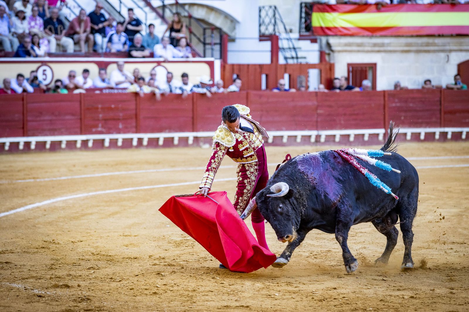 Daniel Crespo, Manzanares y Juan Ortega, en la plaza de toros de El Puerto