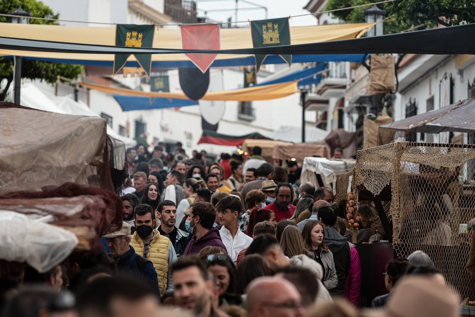 Imágenes del ambiente en la Feria del Descubrimiento de Palos de la Frontera