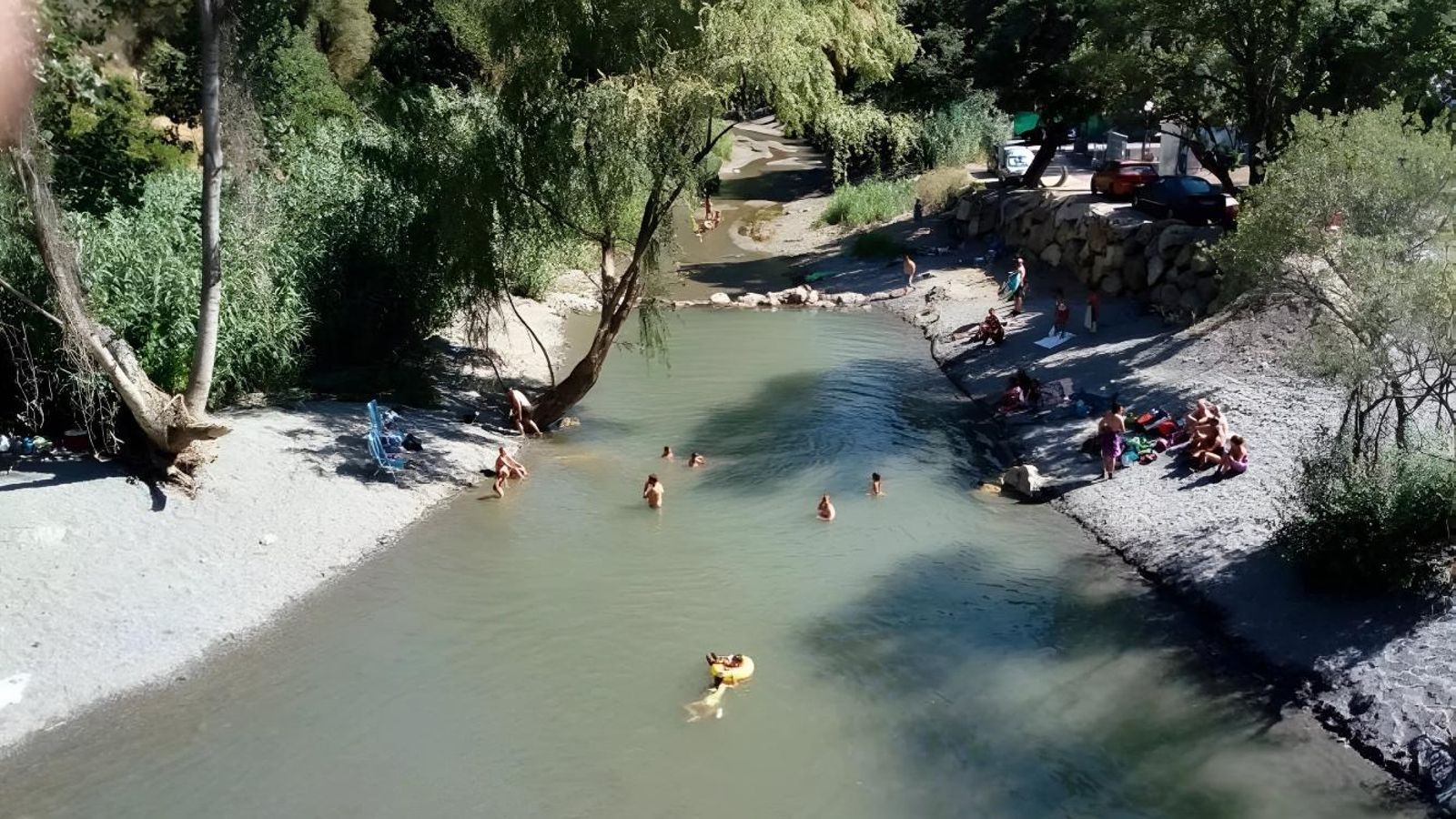 La zona de baño del Puente de San Juan