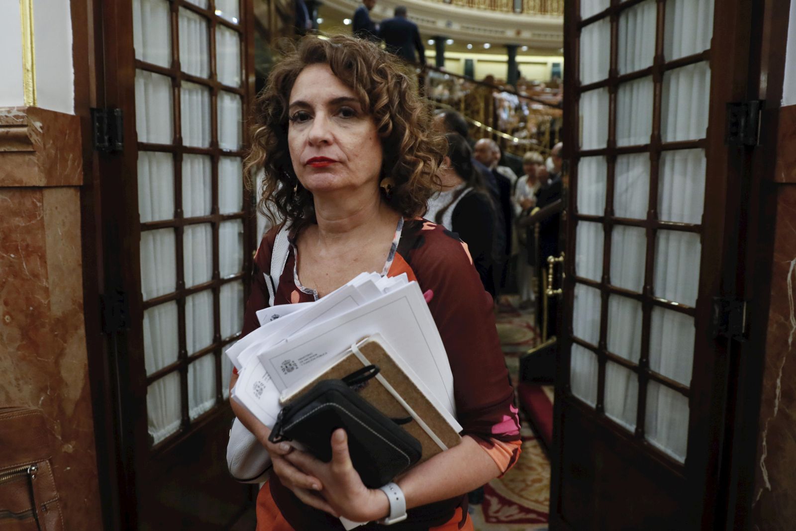 María Jesús Montero, ministra de Hacienda, en el Congreso