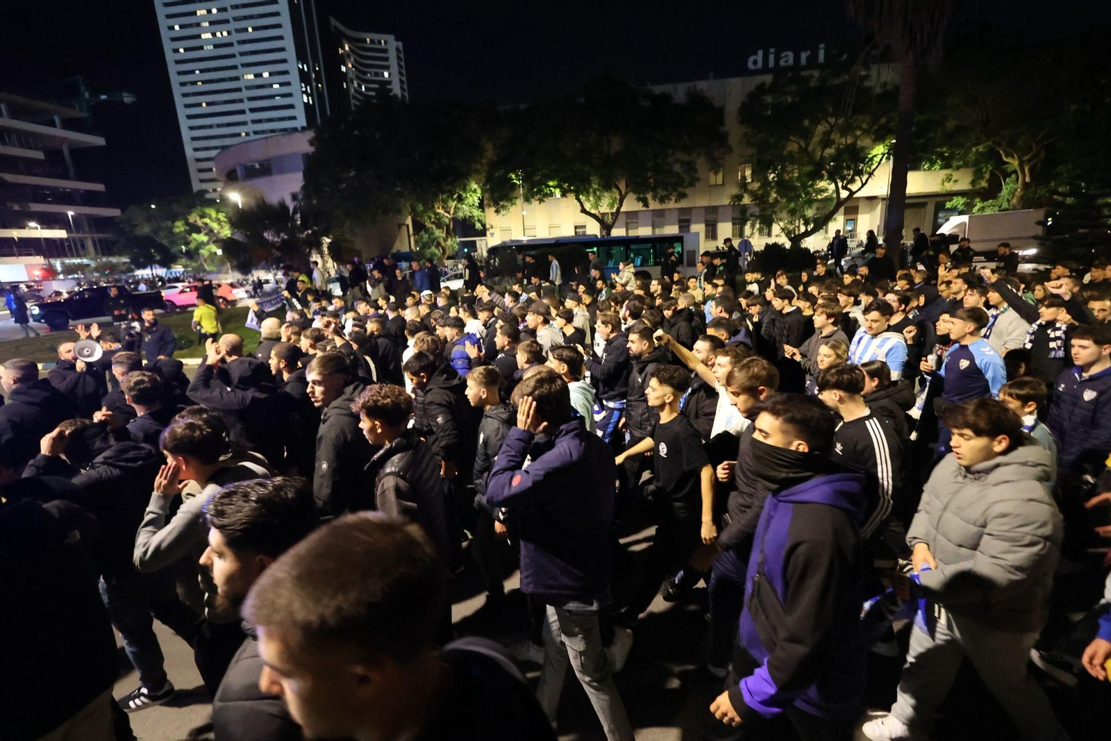 Las fotos de la protesta de la afición del Málaga CF por el "secuestro judicial"
